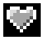 A heart as grayscale a bitmap