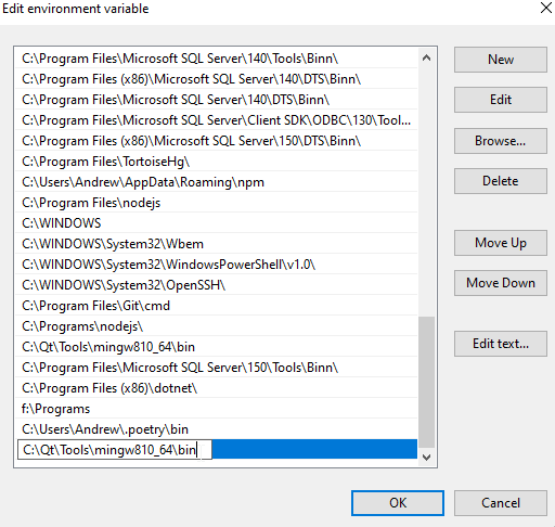 Add a folder to the Windows Path